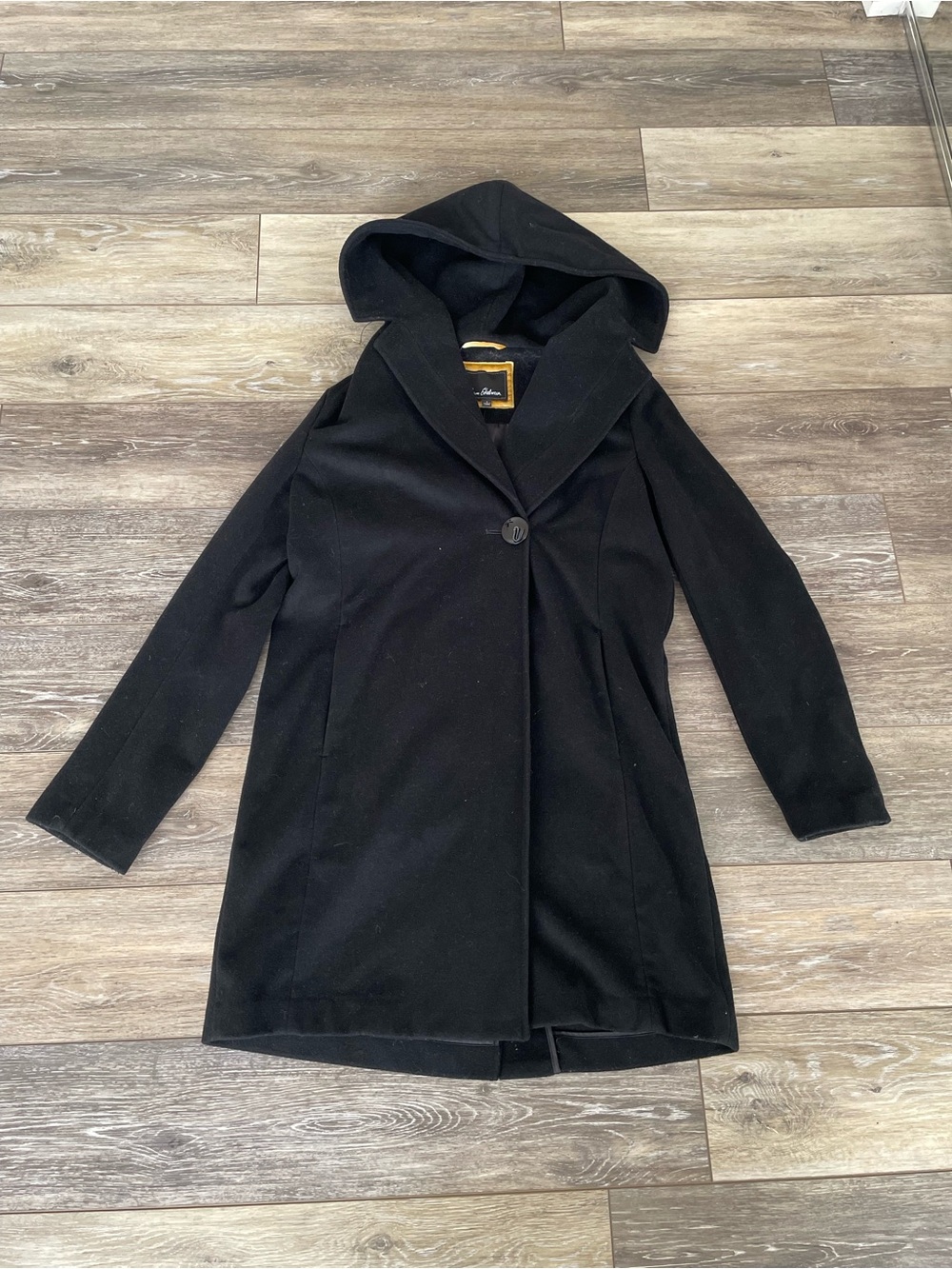Sam Edelman Black Hooded Women's Coat